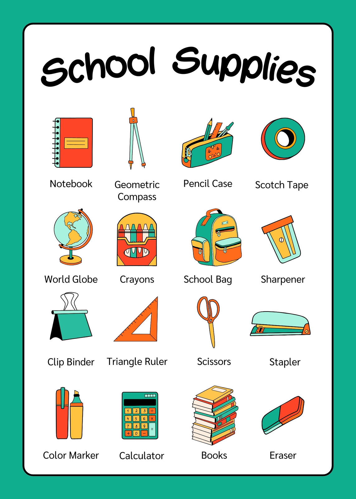 KM Classroom: Free Printable I Spy School Supplies