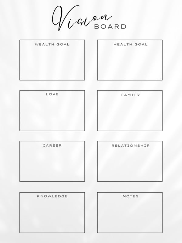 Free and customizable goals templates