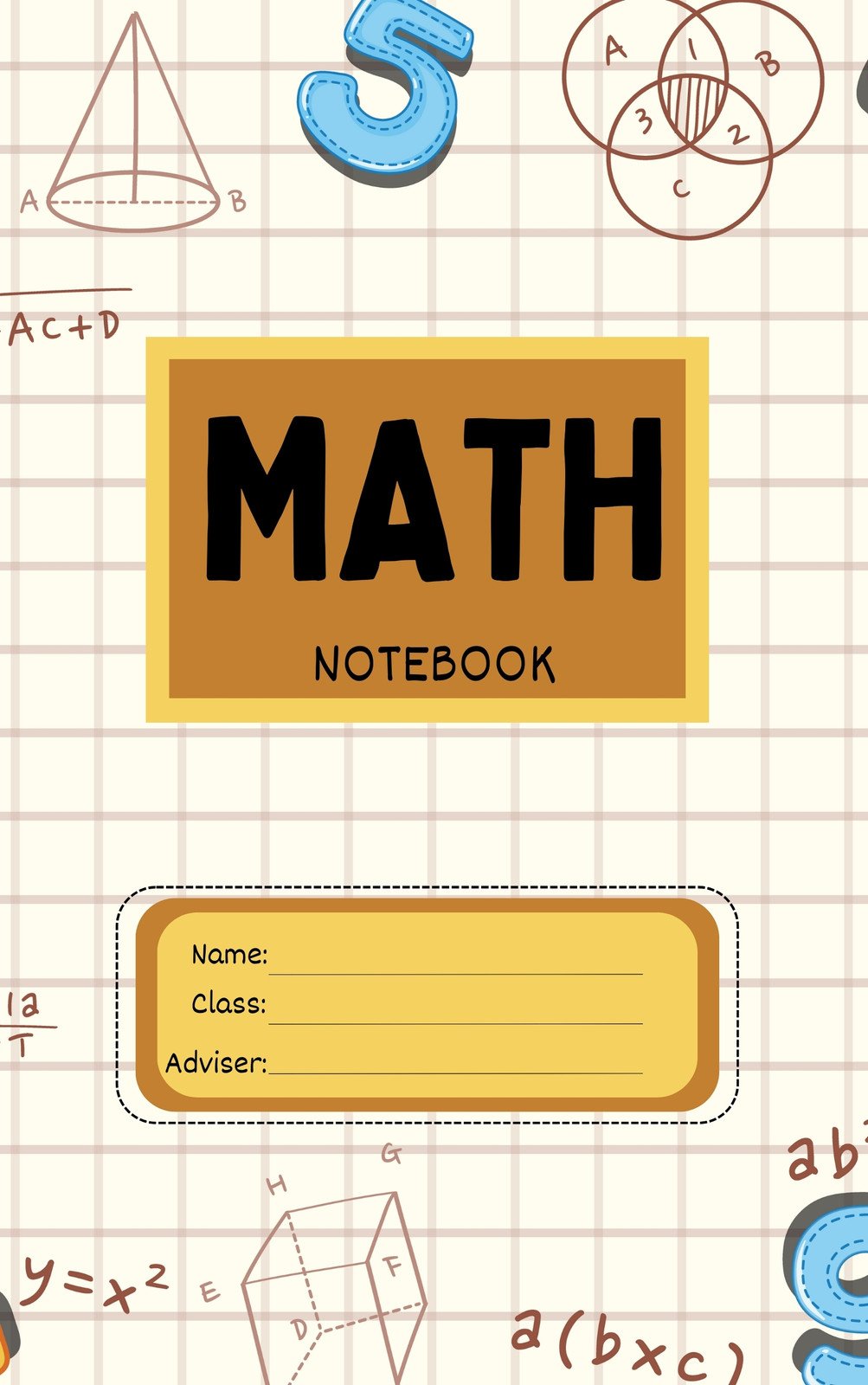 mathematics cover page design