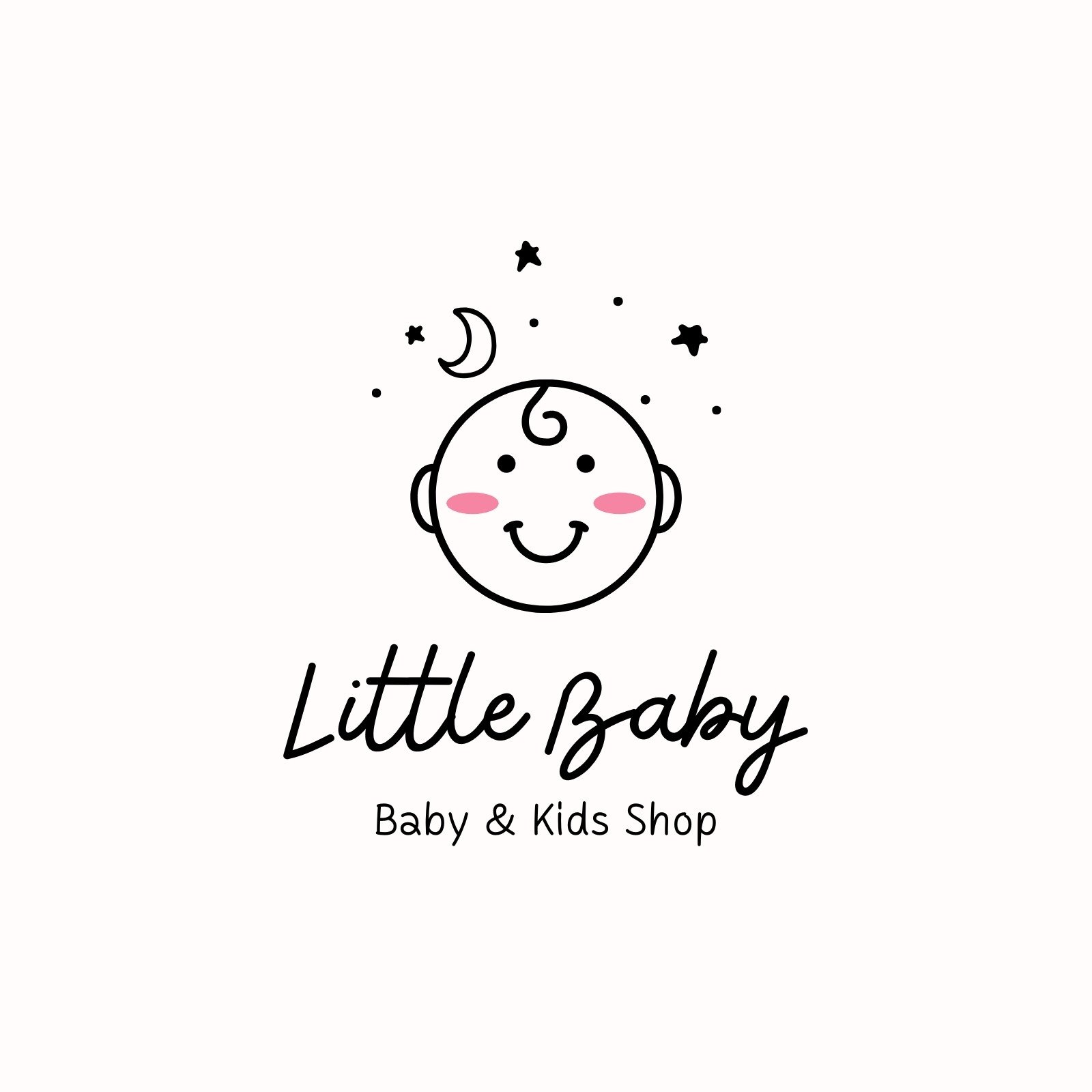 Cute Baby Boy Cartoon Logo | BrandCrowd Logo Maker