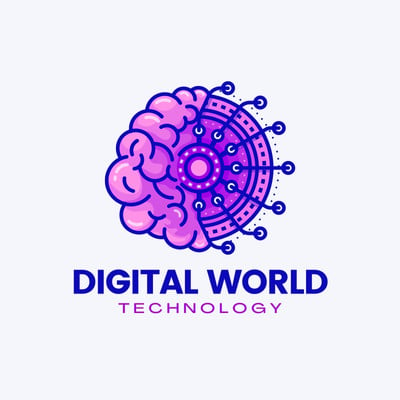 DigiWorld Logo, Digital world 14616555 Vector Art at Vecteezy