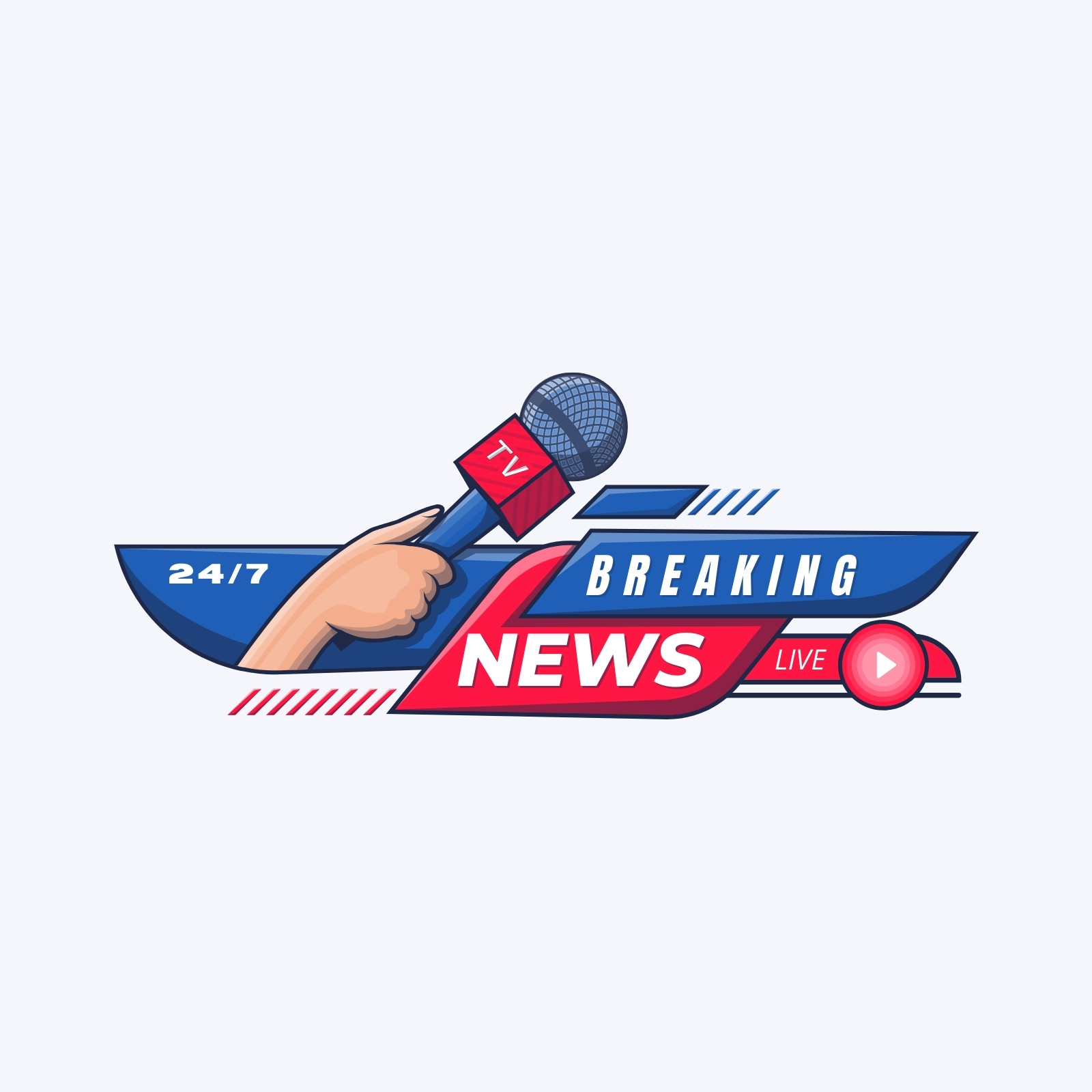 Mike Broadcast News Monotone Icon In Powerpoint Pptx Png And Editable Eps  Format