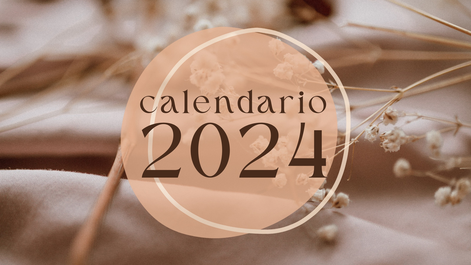 Calendario da parete 2024 - Questo è il tuo momento e il 2024 il tuo anno