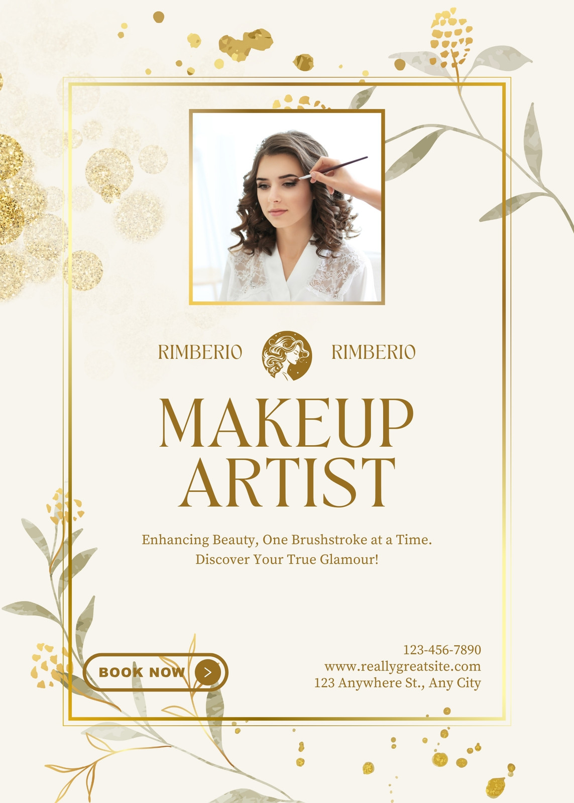 Editable Glam Go Makeup Special Deals Template, Custom Makeup Pricing  Flyer, Beauty Business Canva Template, Book Now Makeup Artist Flyers 