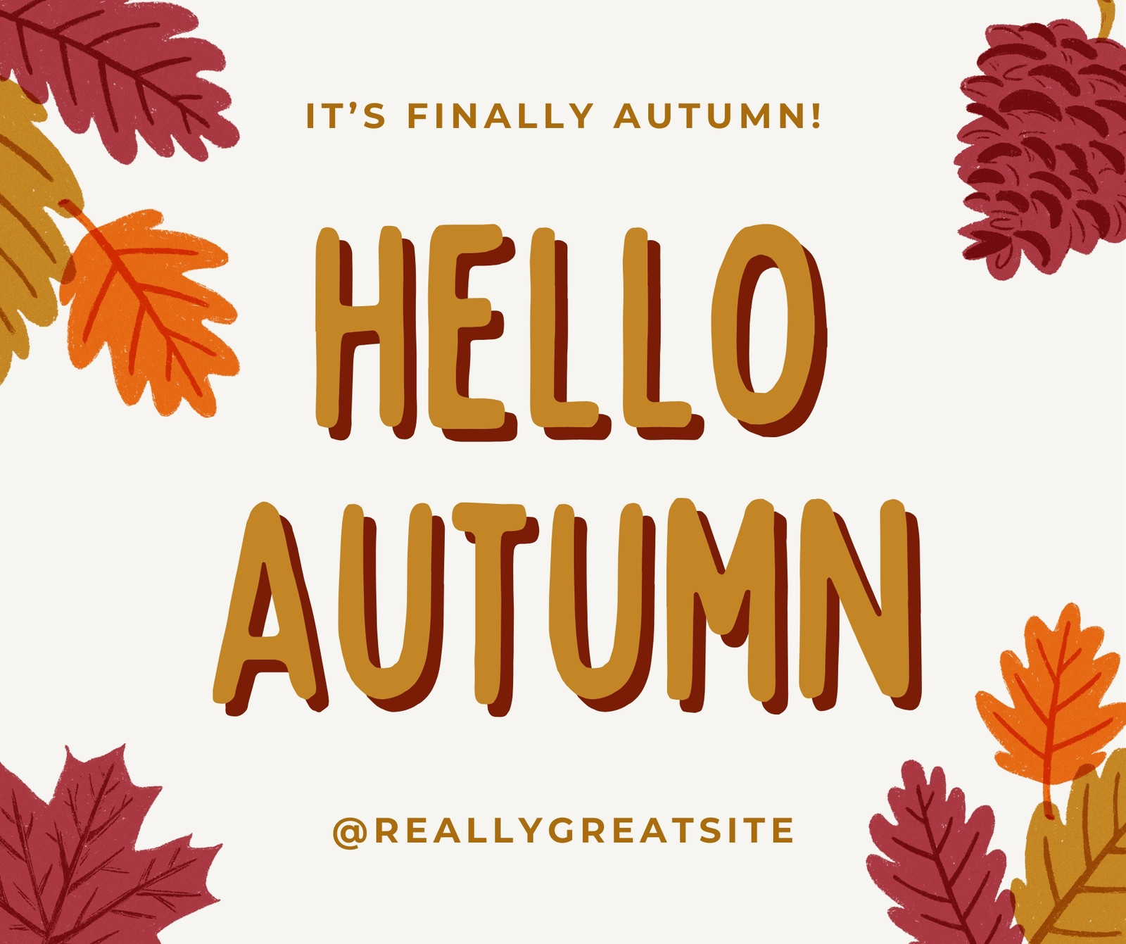Free and customizable autumn templates
