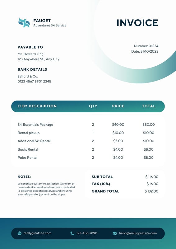 Page 2 - Free, printable, professional invoice templates to customize ...