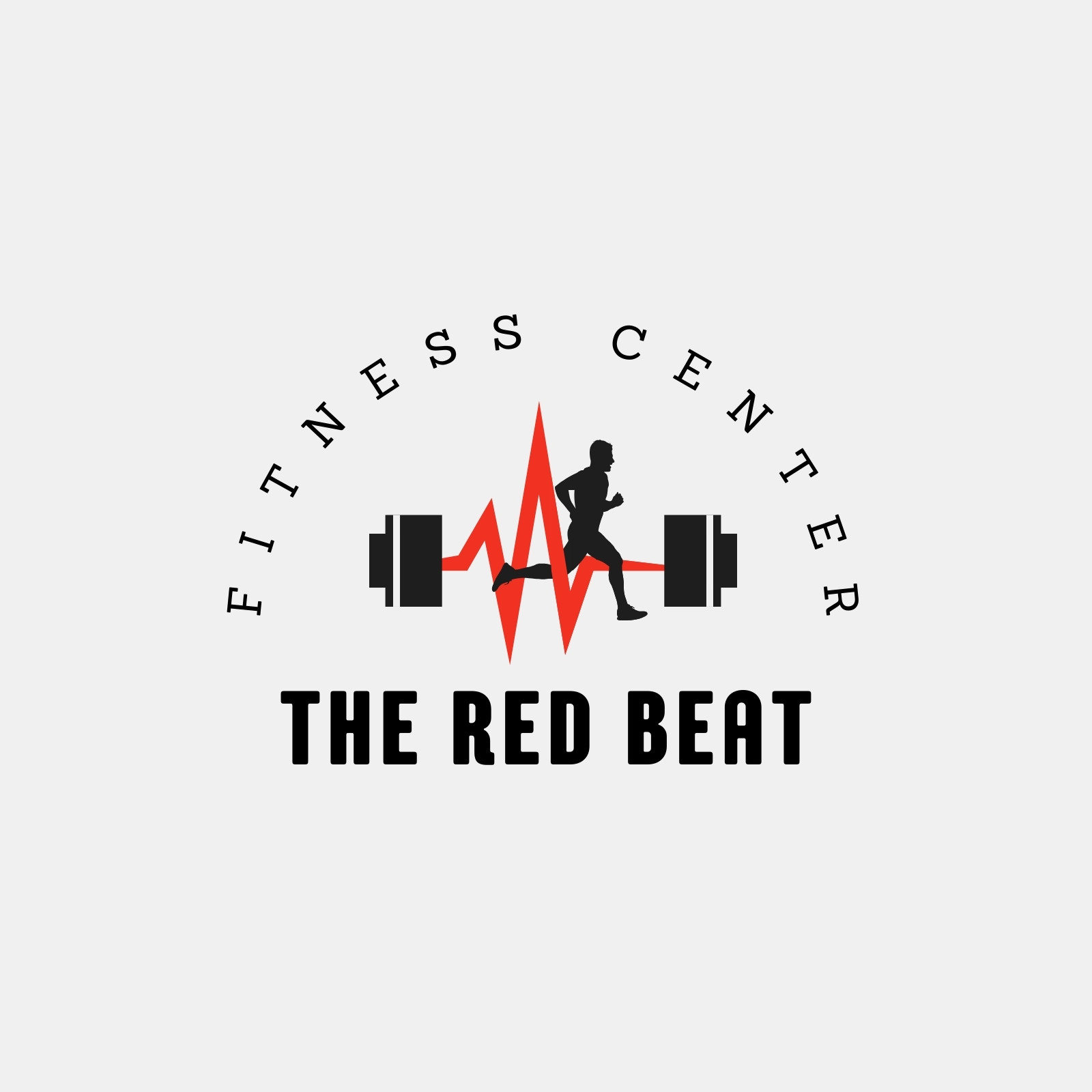 Gym lover sports fitness logo design Royalty Free Vector