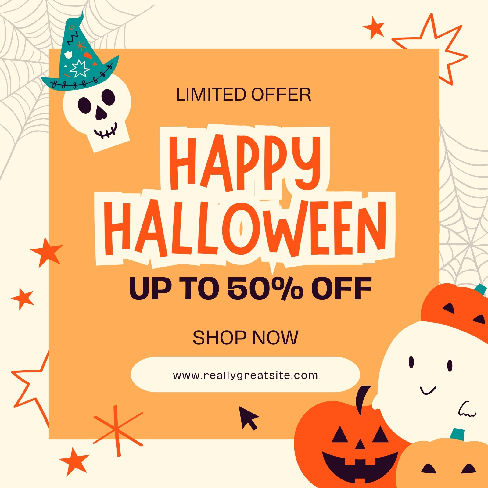 Page 6 - Free customizable Halloween Instagram post templates