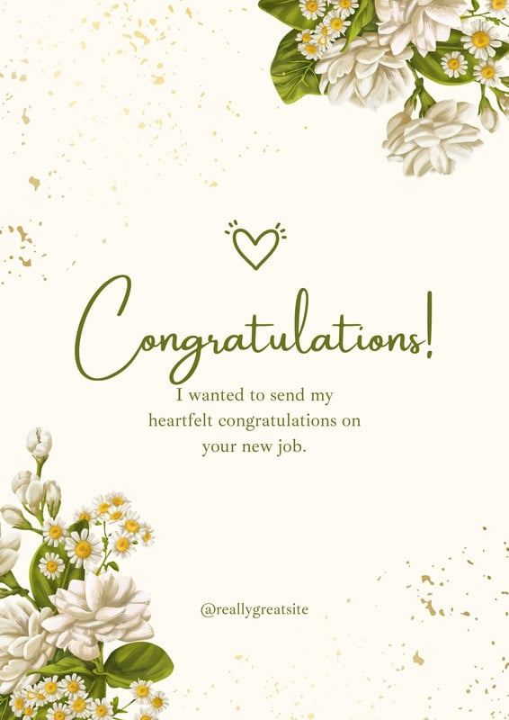 Free and customizable congratulations templates