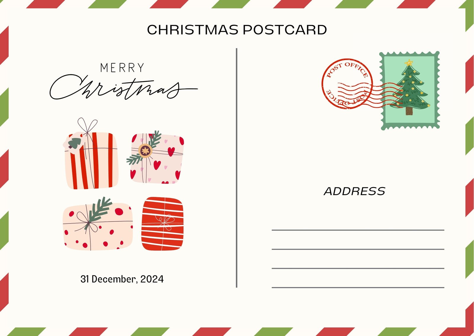 Page 13 - Free and printable holiday postcard templates