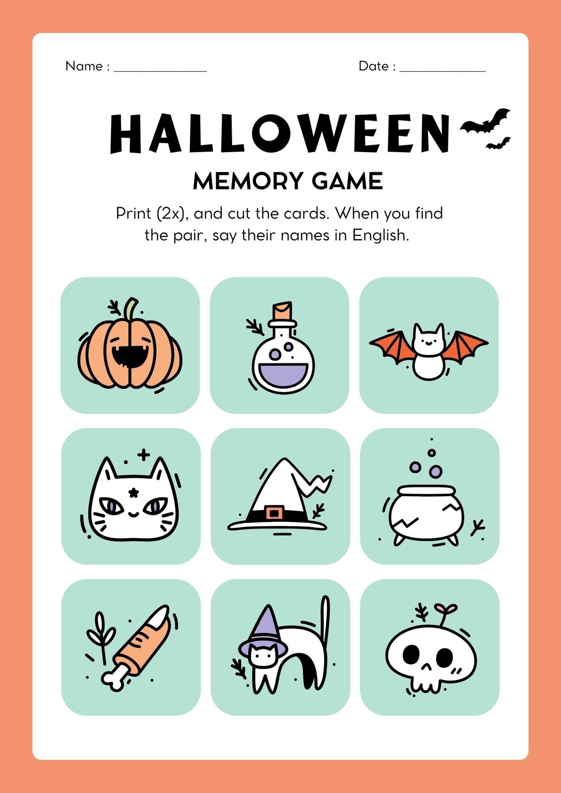 Printable Halloween Handout – A FREE Code!