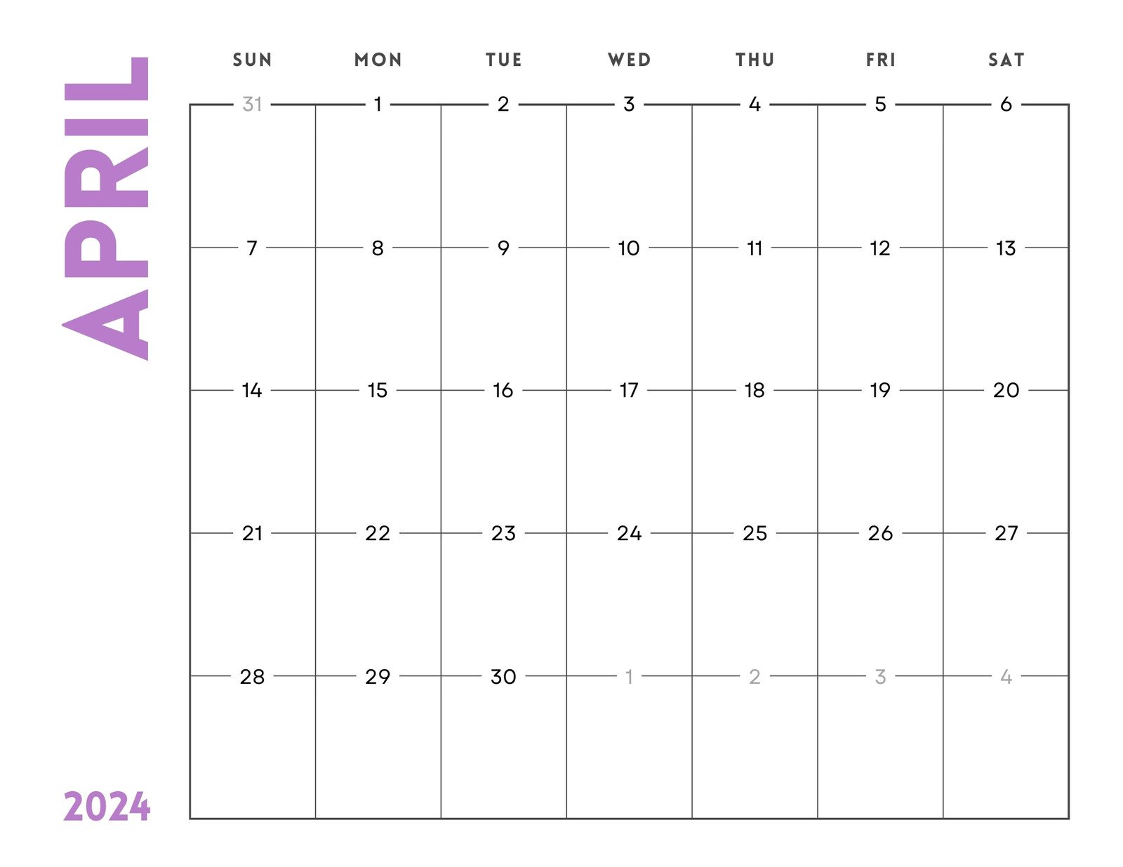 Page 4 - Free and customizable calendar templates