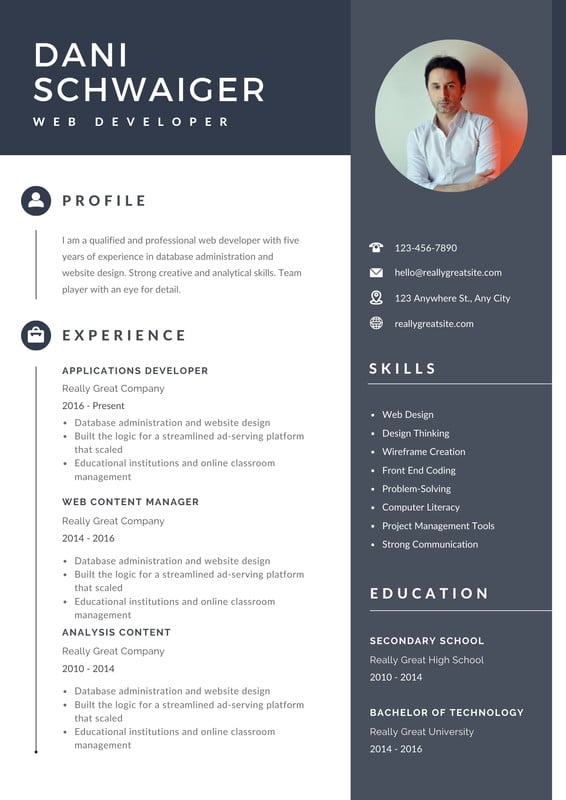 Free printable, customizable college resume templates | Canva