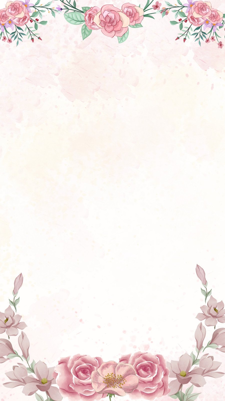 Free and customizable pink floral background templates
