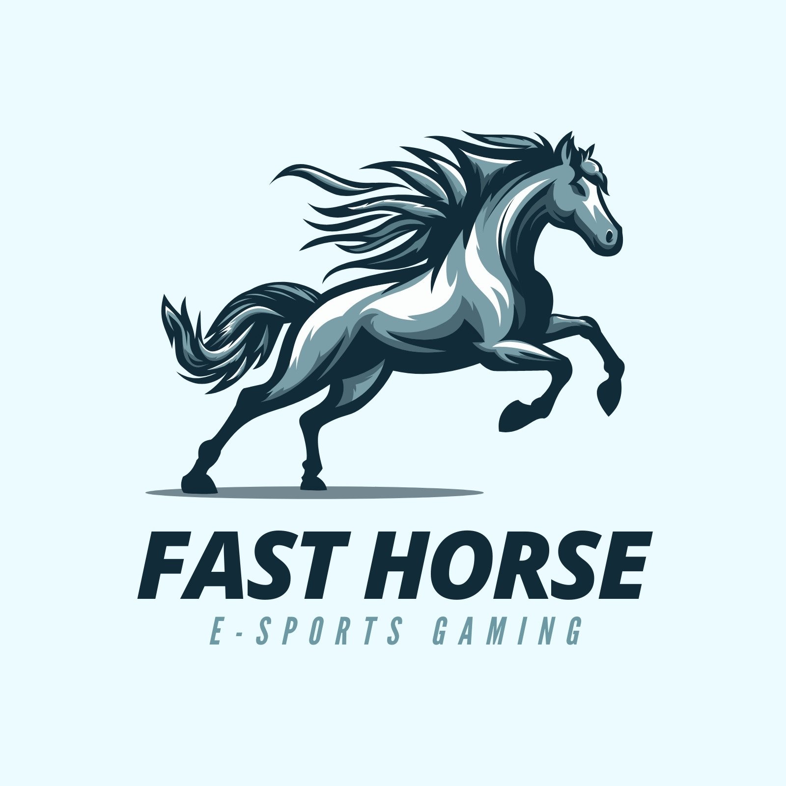 Simple sign horse head sport logo Royalty Free Vector Image