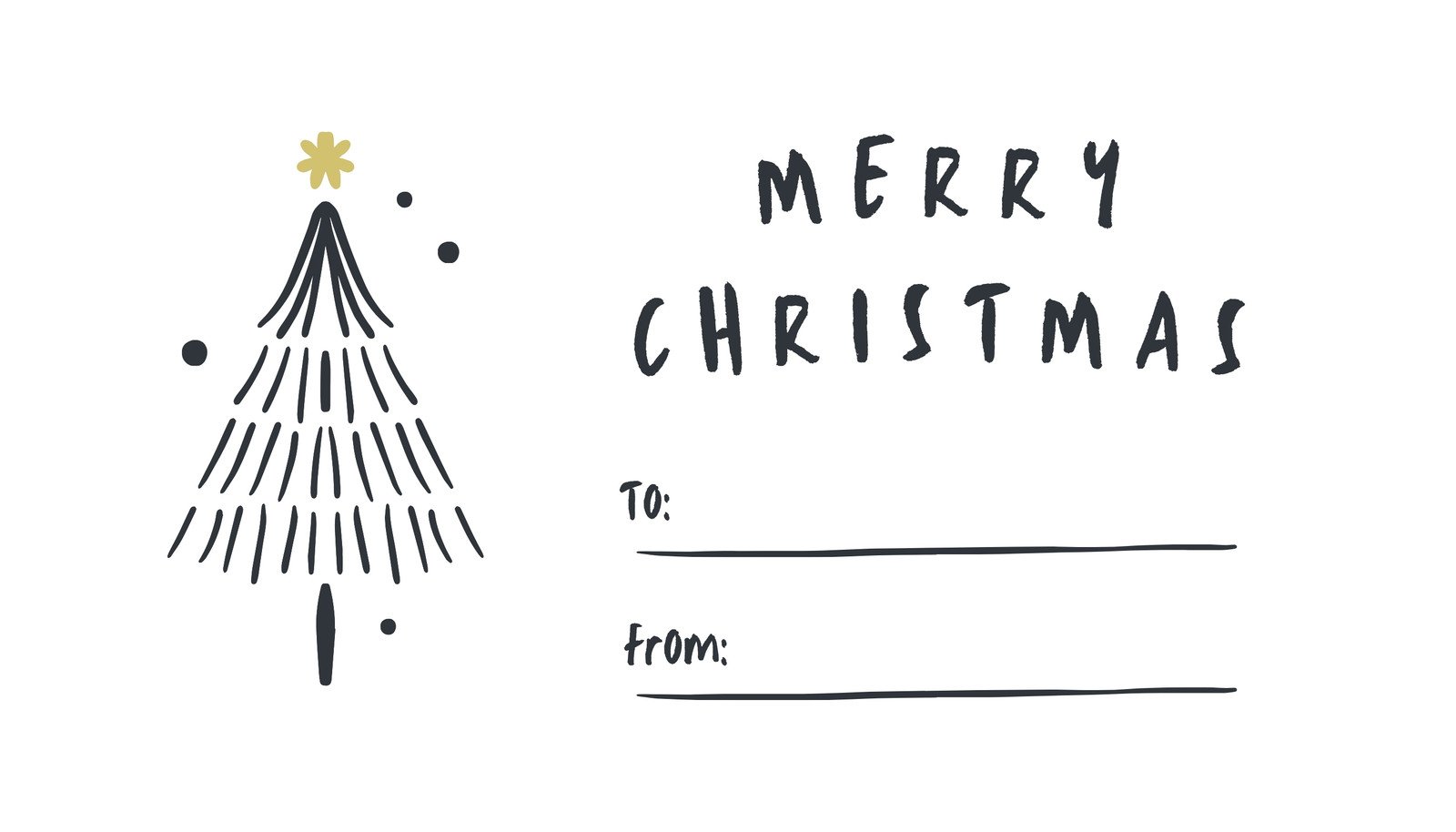 Free custom printable Christmas tag templates