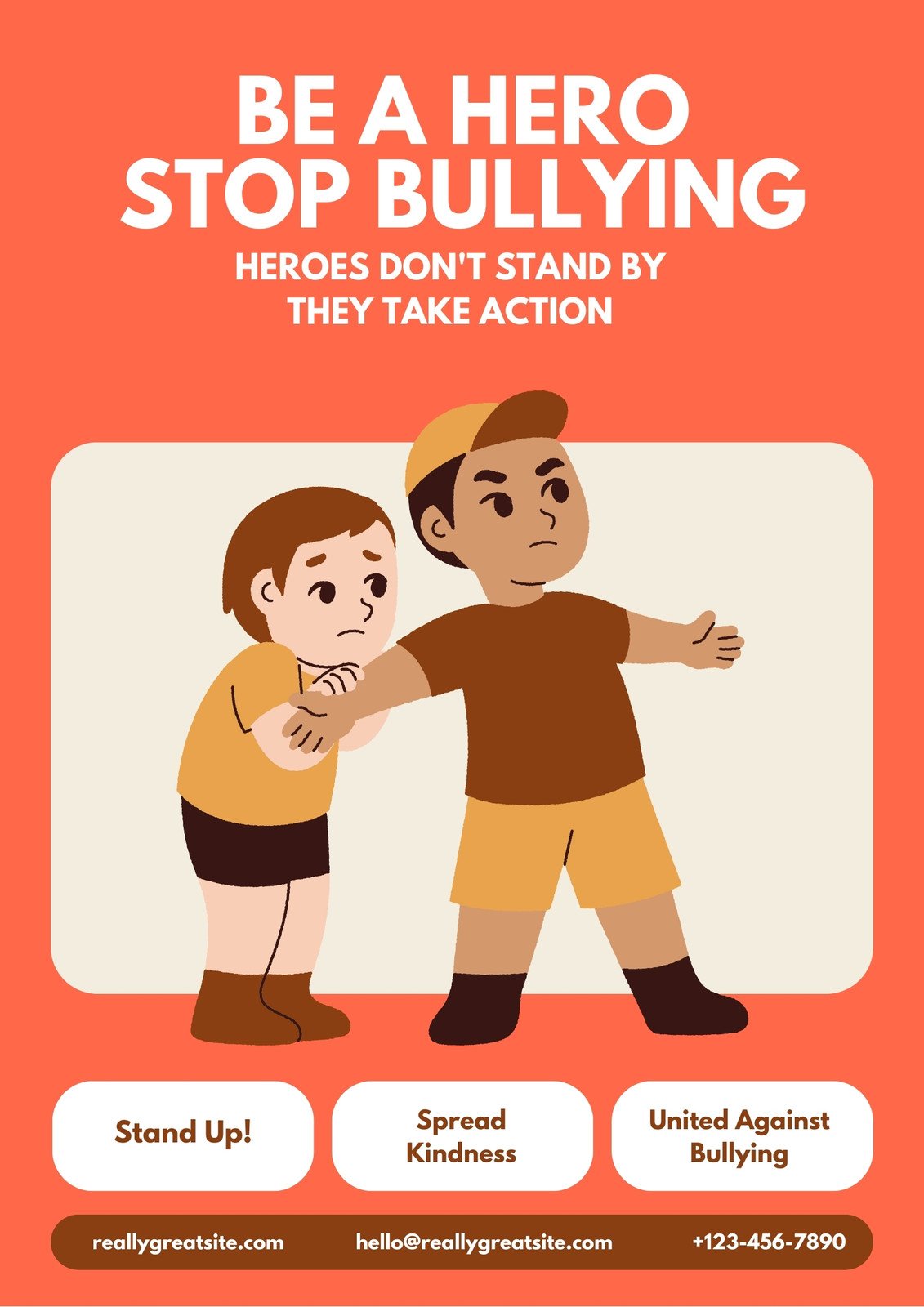 Stop Bullying Posters For Kids
