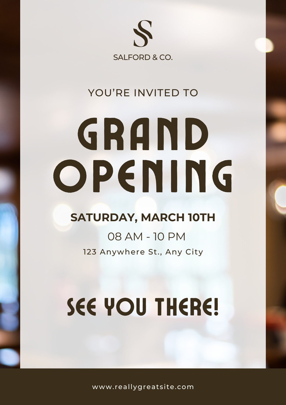 Free custom printable grand opening flyer templates