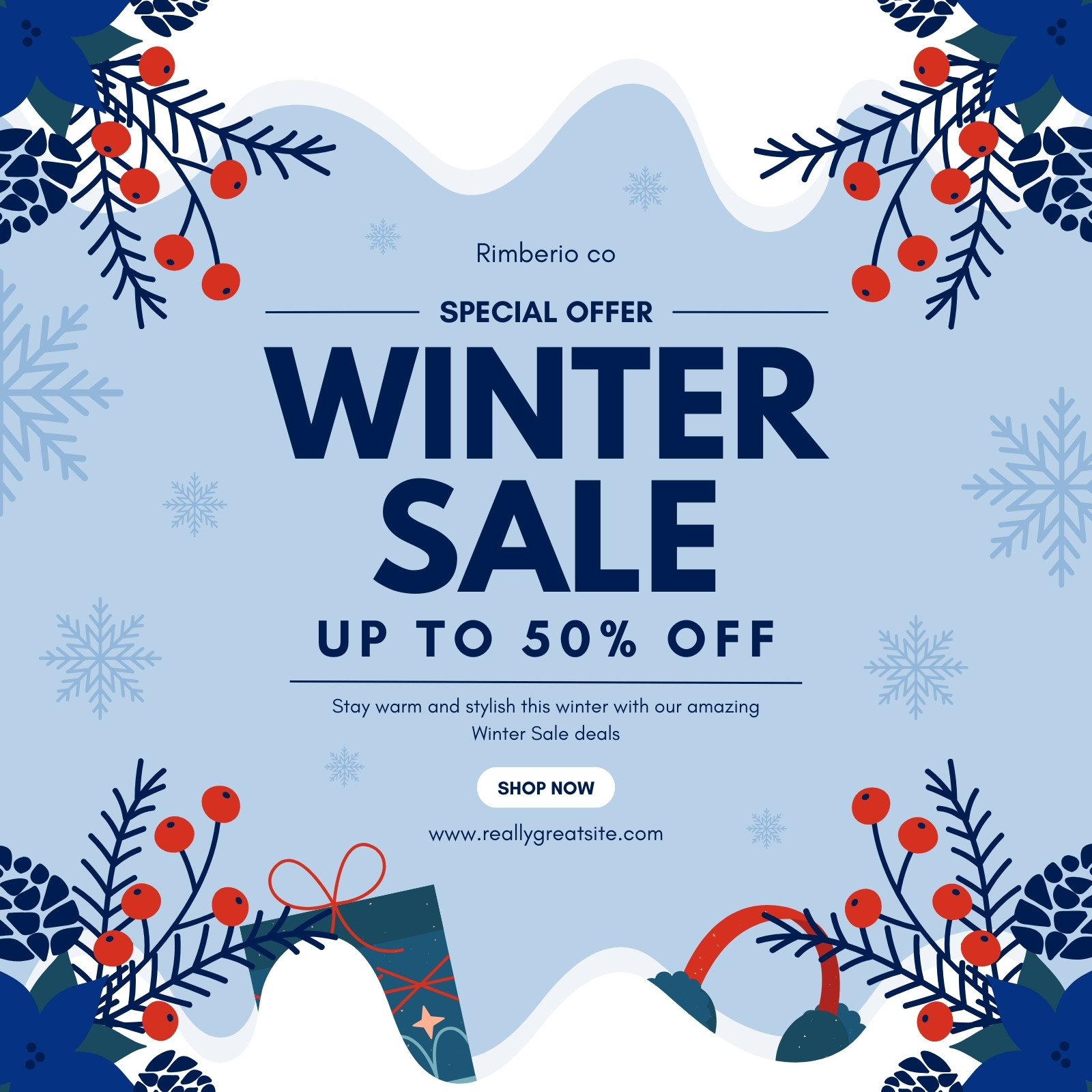 Page 5 - Free and customizable winter templates