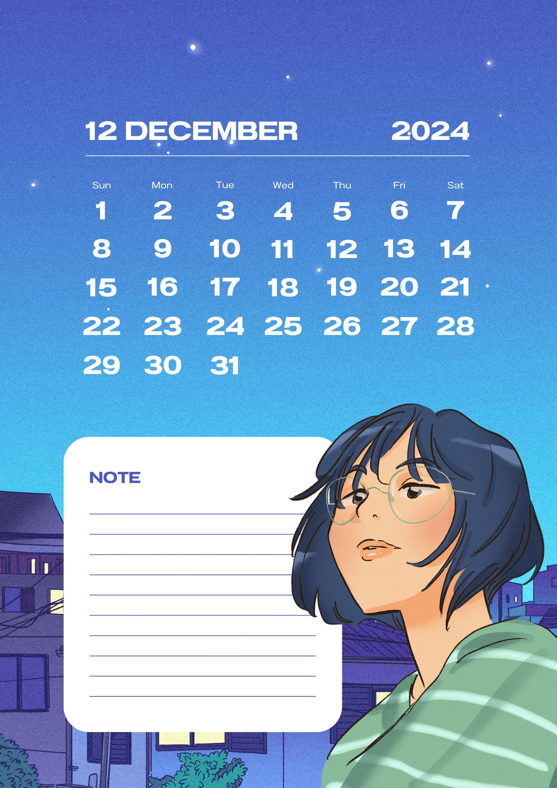 2024 Calendar Anime Printable Bookmarks Holidays Calendar 2024