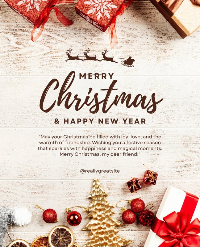 Customize 43+ Christmas Note Card Templates Online - Canva