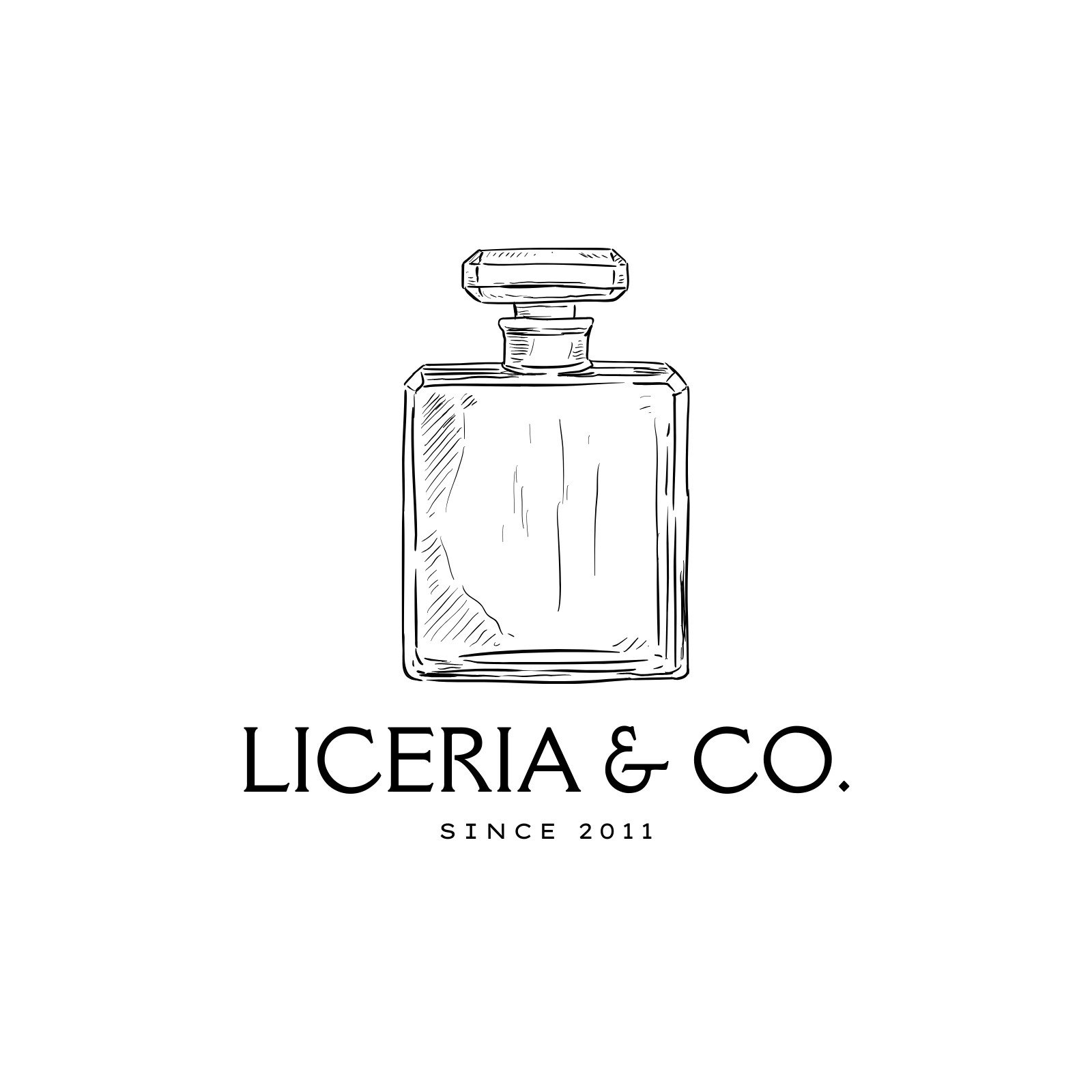 set of luxury perfume bottle logo design inspiration. collection