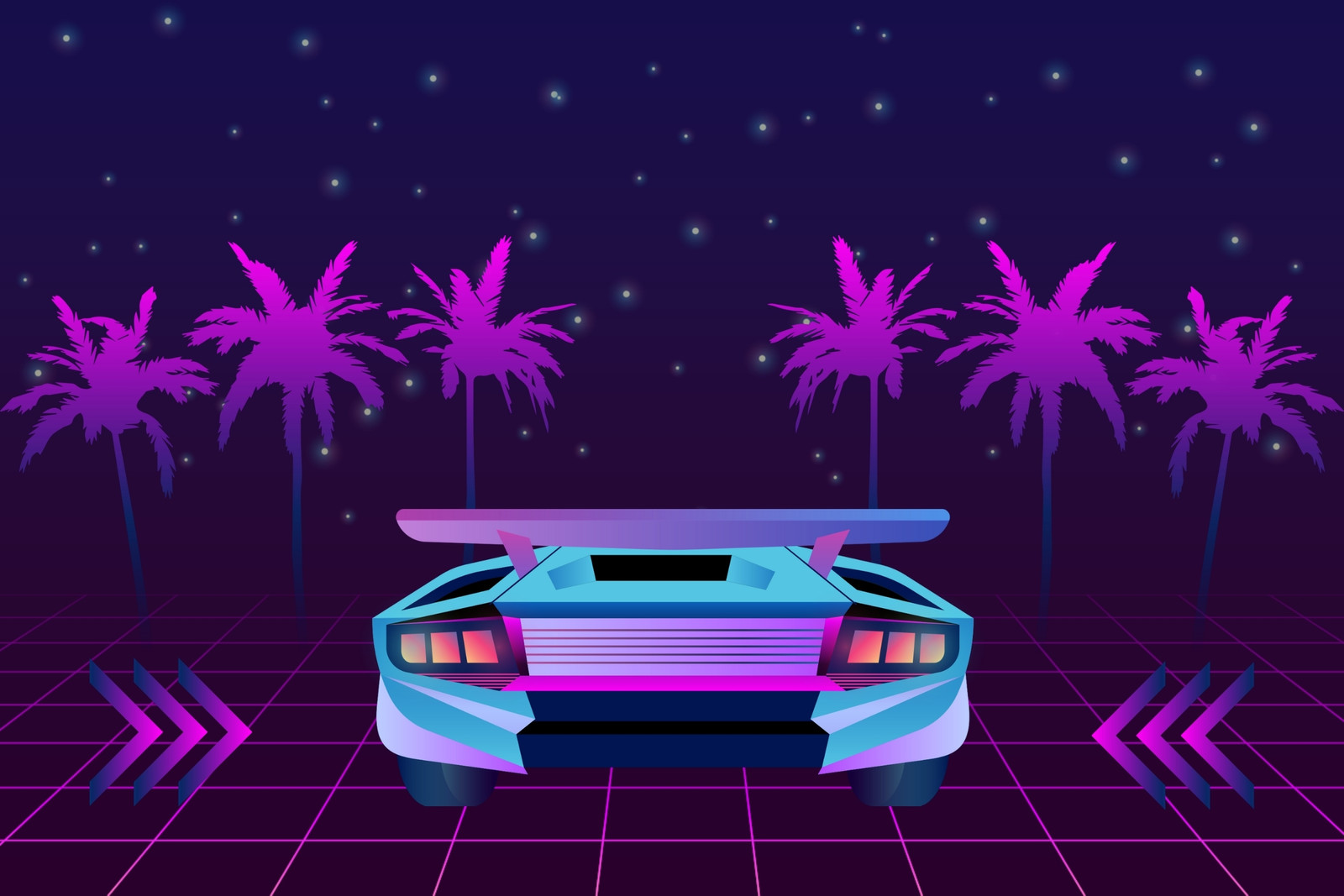 Free and customizable neon templates