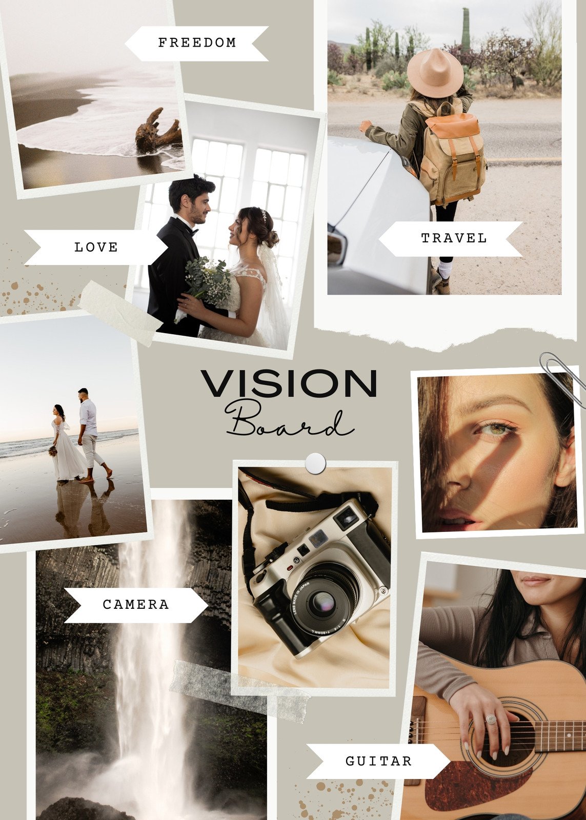 2024 Vision Board Planner Canva Interior Graphic by MR ART · Creative  Fabrica