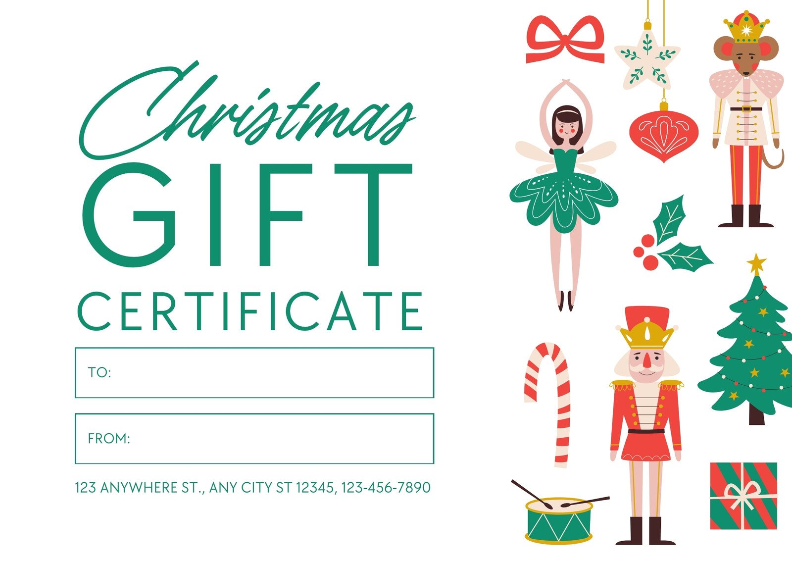 kids gift certificate template