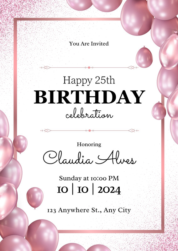 Page 2 - Free and printable birthday invitation templates | Canva