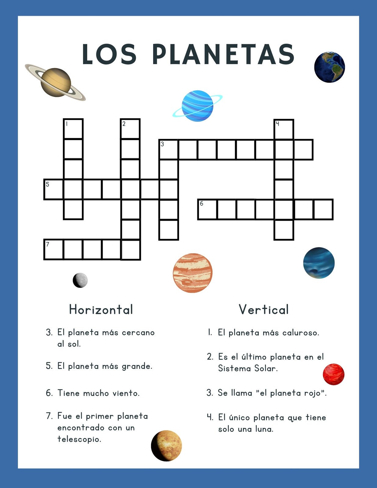 diagrama de venn en los planetas