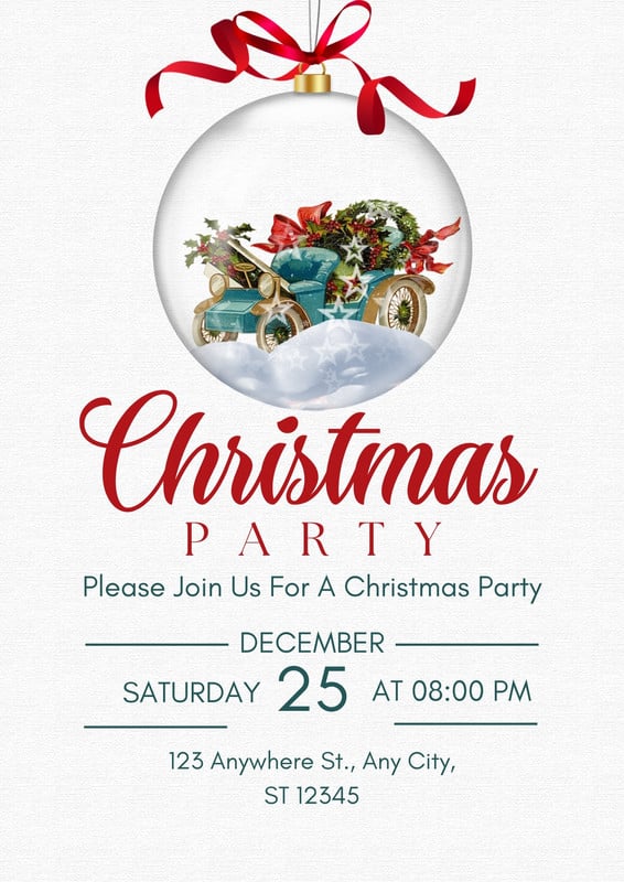 Free, printable, customizable Christmas flyer templates | Canva