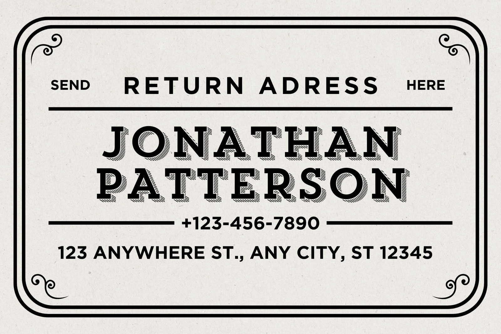Return Address Sticker Template, Wedding Address Label, 2 x 2 inch - Artful  Life Designs
