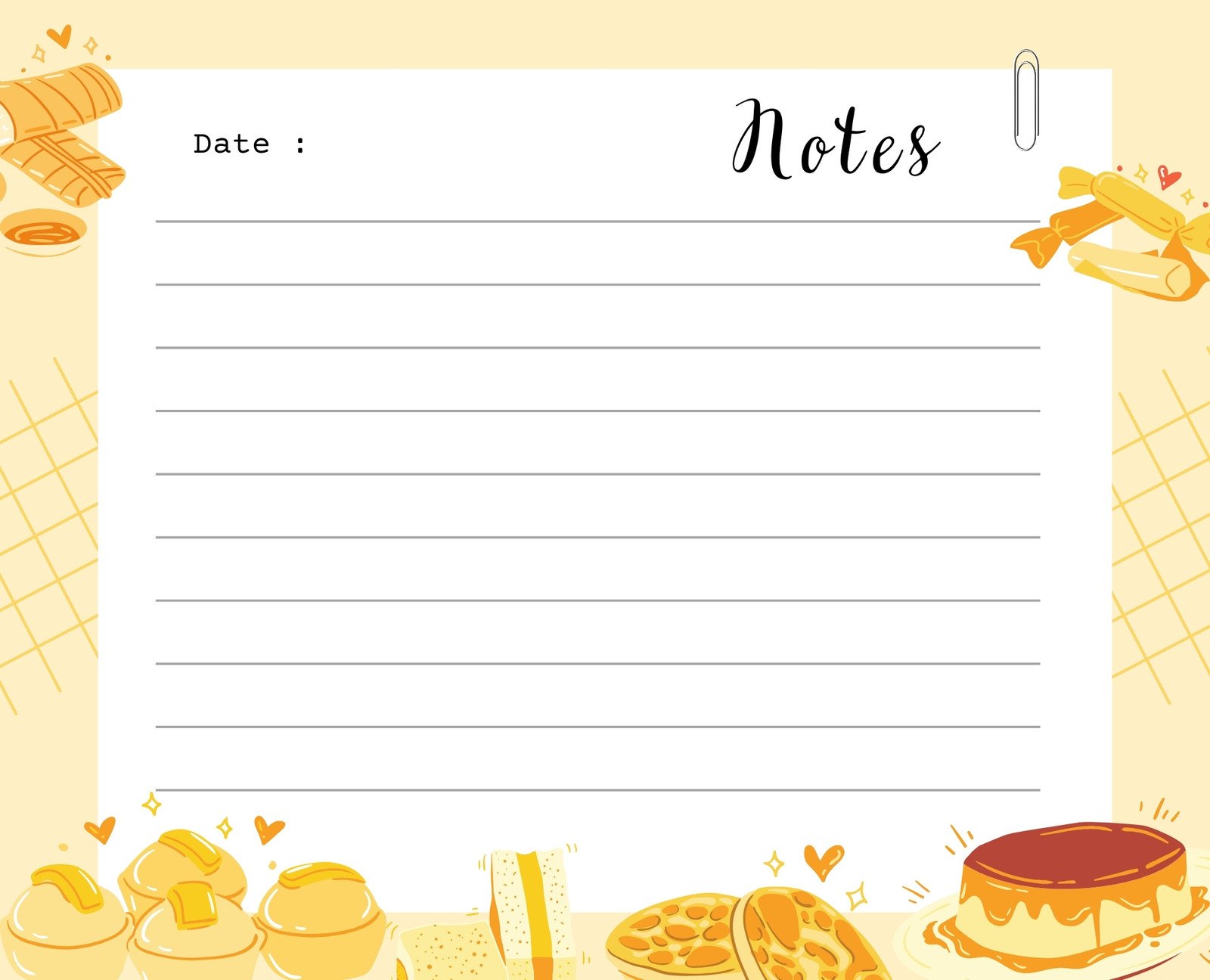 Page 4 - Free printable customizable note card templates