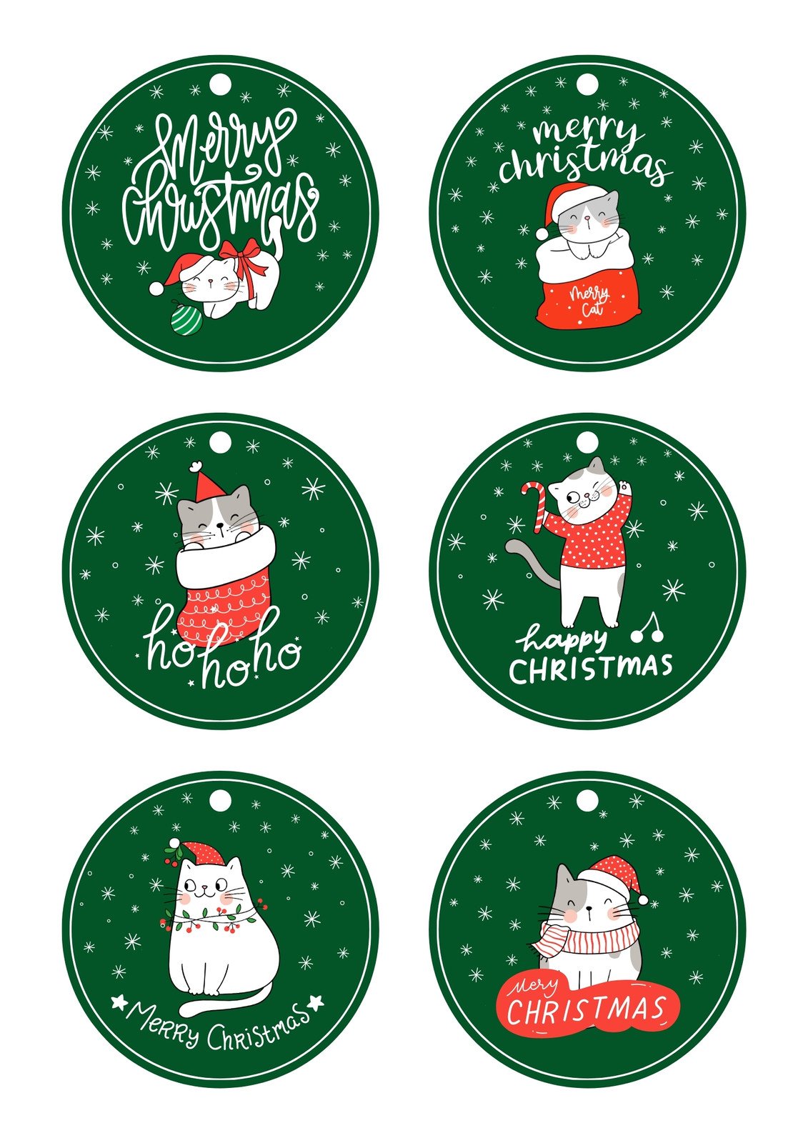 Cutesy Christmas Printable Gift Tags