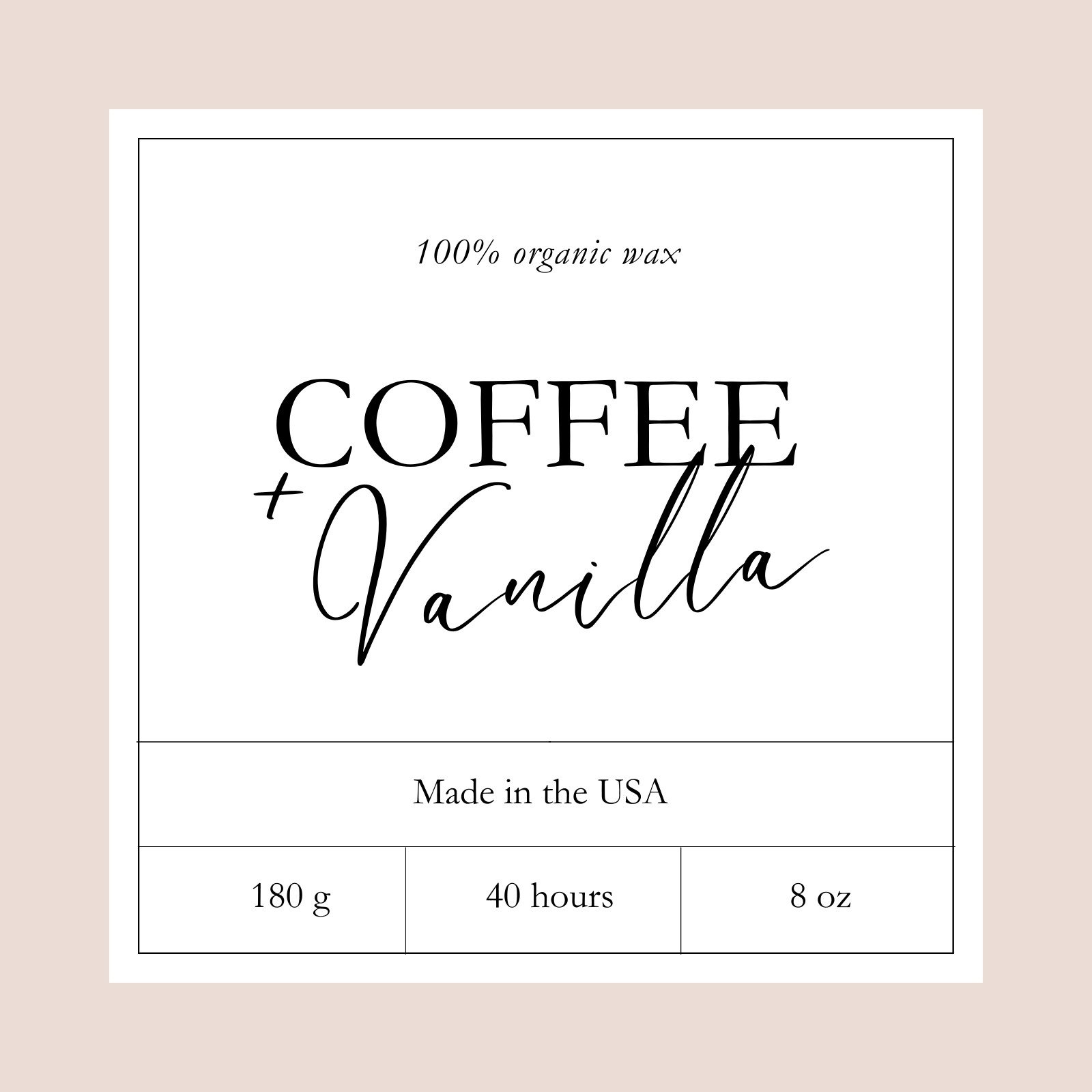 Combo 4 Candle Label, Luxury Candle Label Template, Canva Template