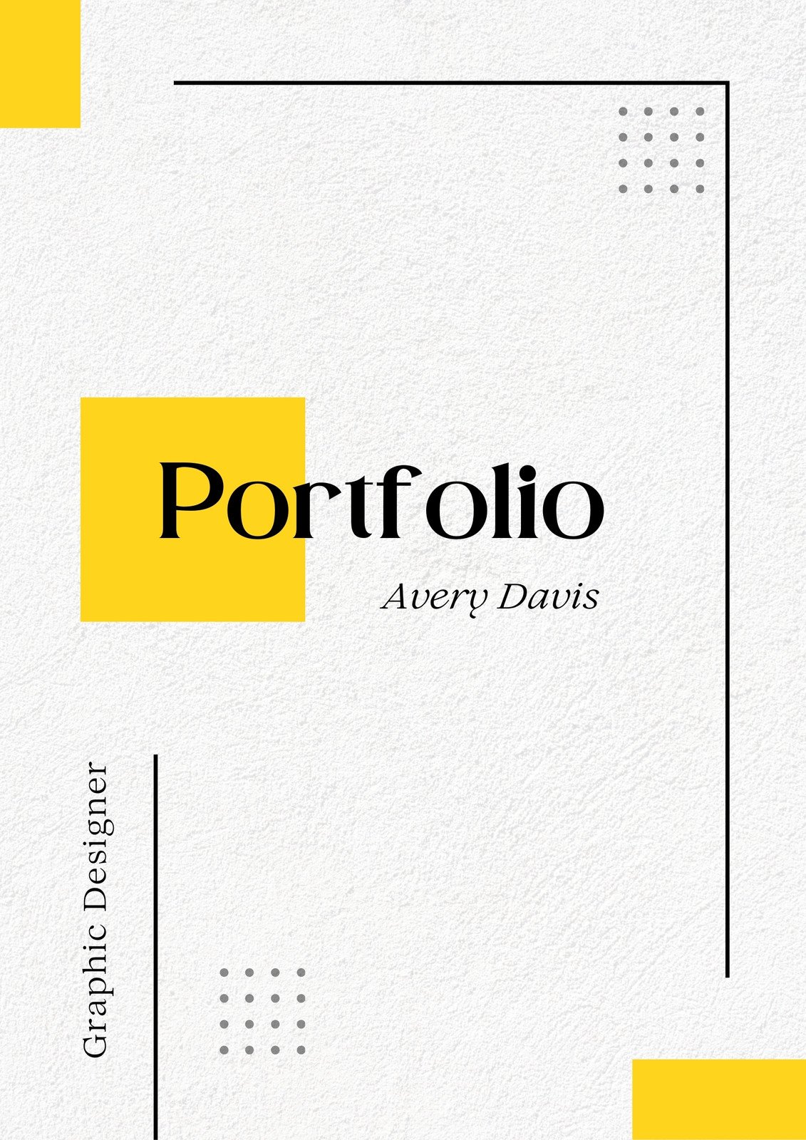 cover page ideas for portfolios