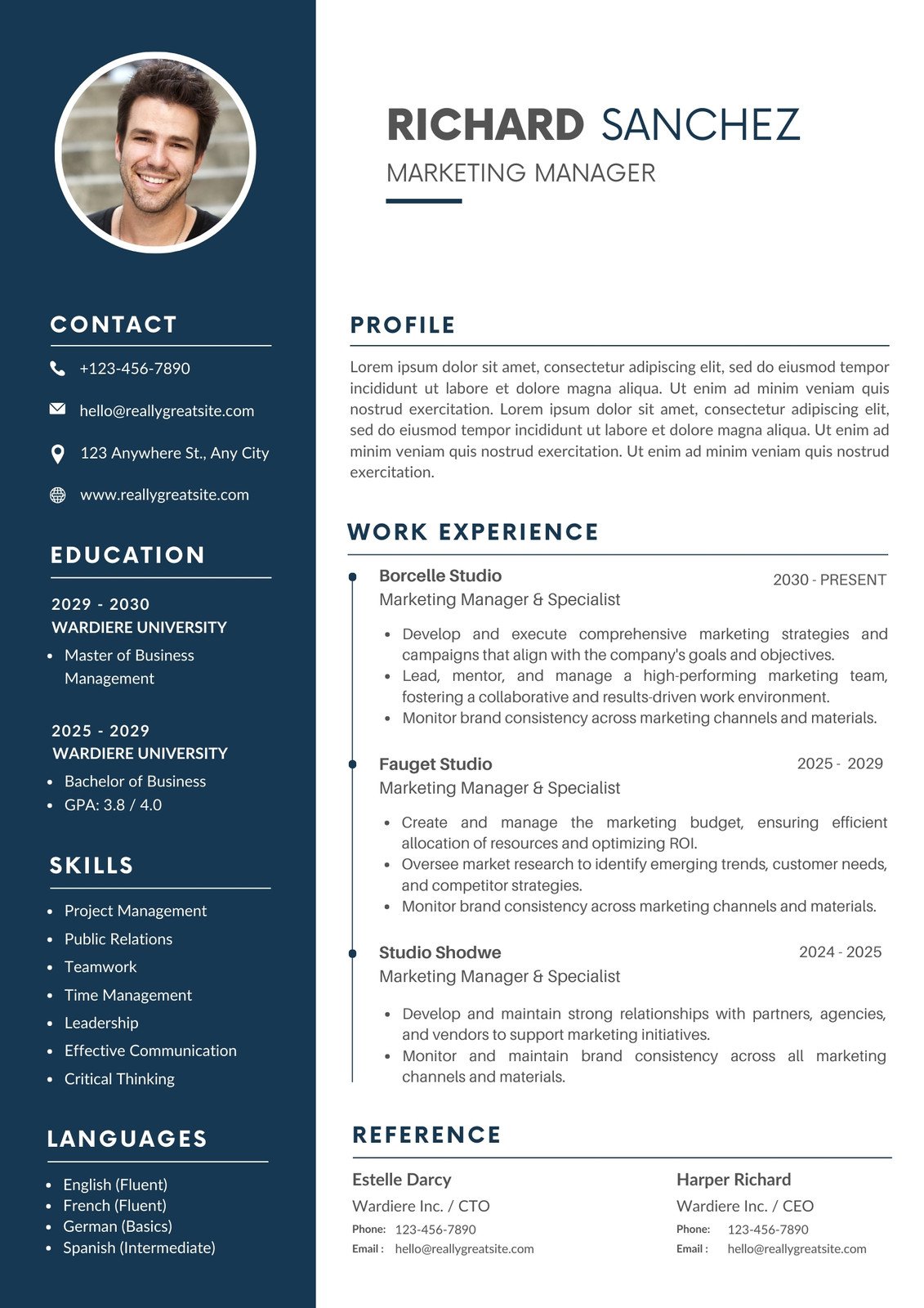 very simple template resumes free