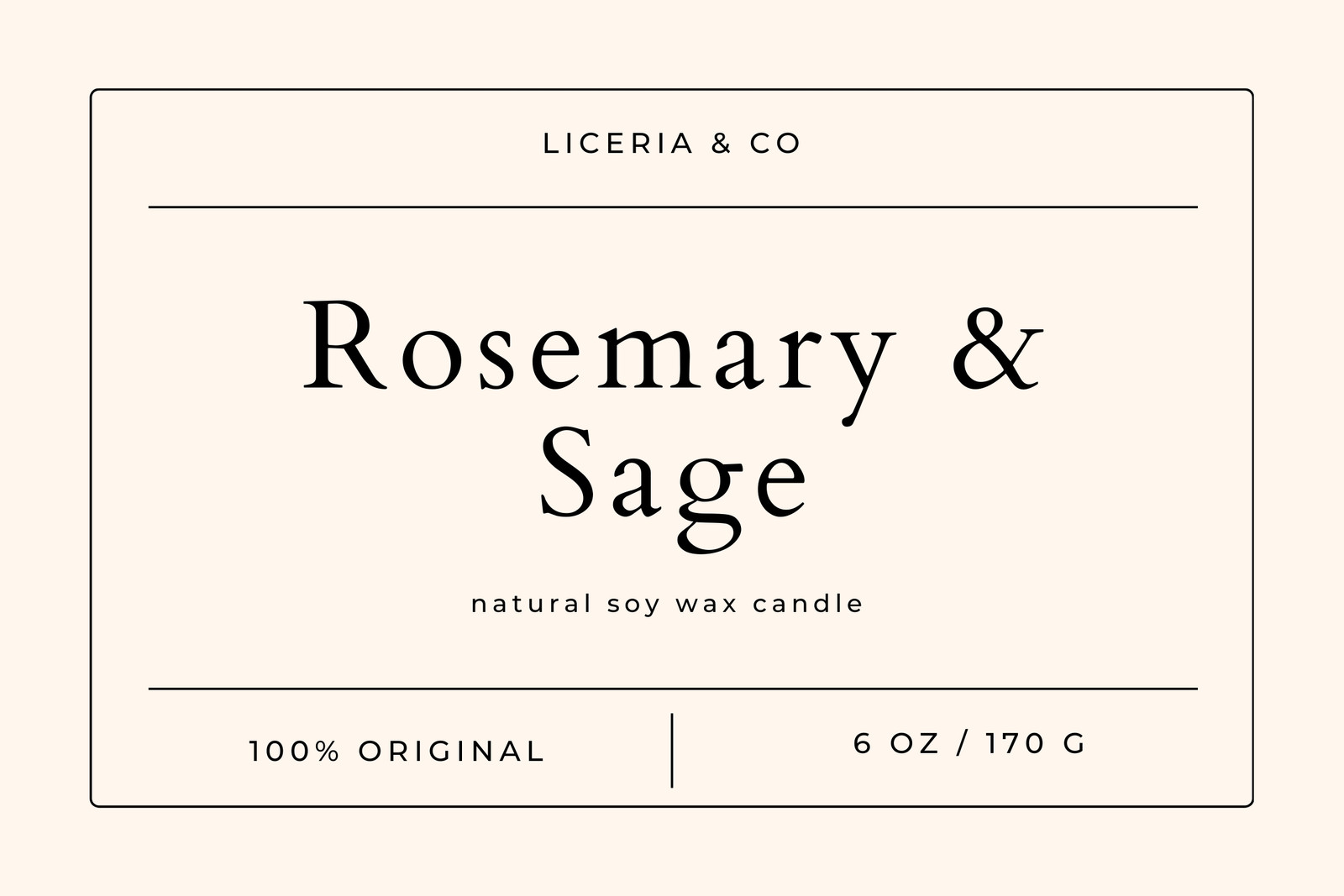 rose gold candle label Template • Macarons and Mimosas