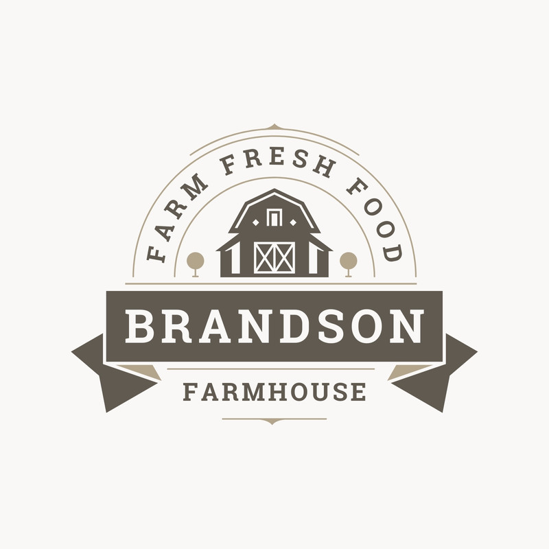 Farm House Logo in Black White Color Stock Illustration - Illustration of  field, sticker: 109657255