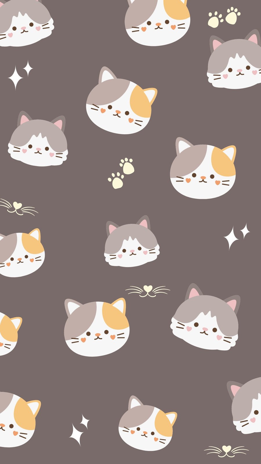 Page 7 - Free customizable cat phone wallpaper templates | Canva