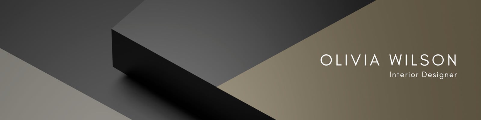 Black Gold Minimalist Elegant Business LinkedIn Banner