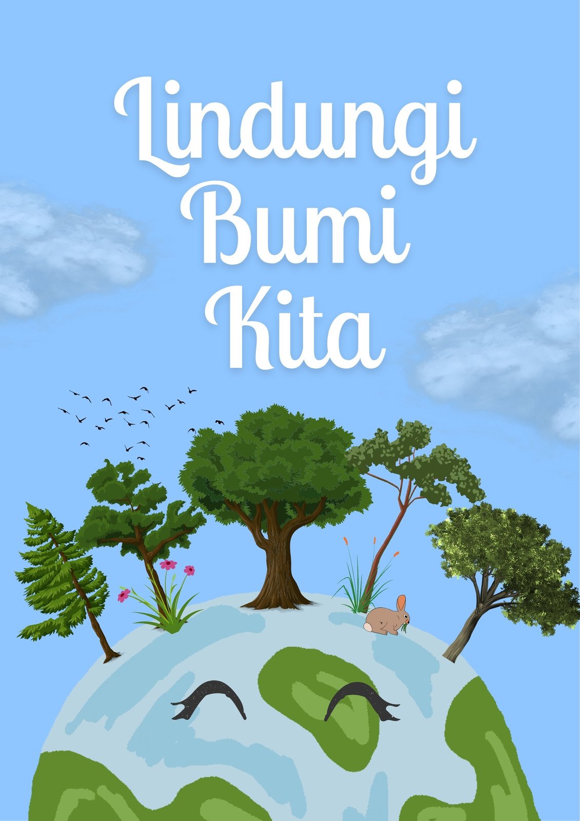 Gratis Contoh Poster Hari Bumi  Siap Pakai - Canva