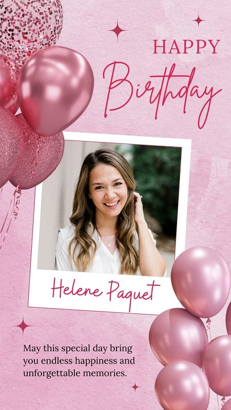 Free and customizable birthday templates