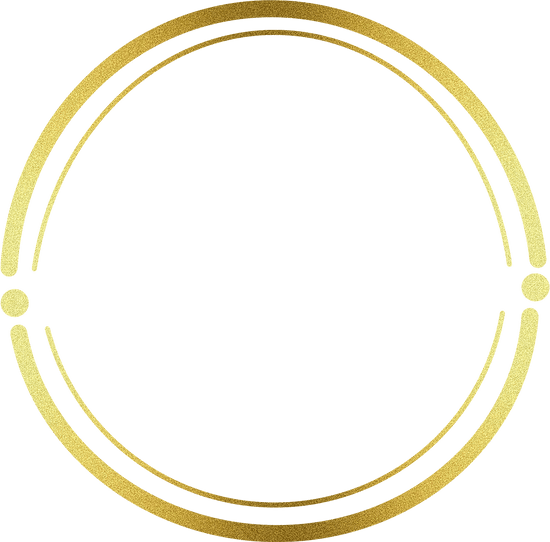 Gold circle border frame - Photos by Canva