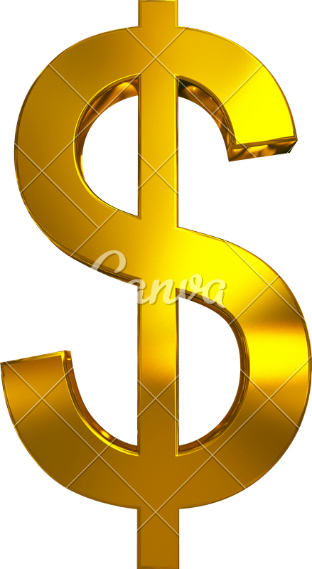 3D Golden Dollar Sign - Photos by Canva