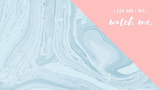 Pink And Blue Marble Motivational Desktop Wallpaper Templates By Canva