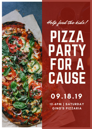 Pizza Party Flyer Template Free - Professional Sample Template Collection