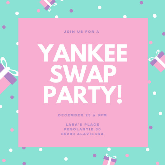 Yankee Swap Invitation 4