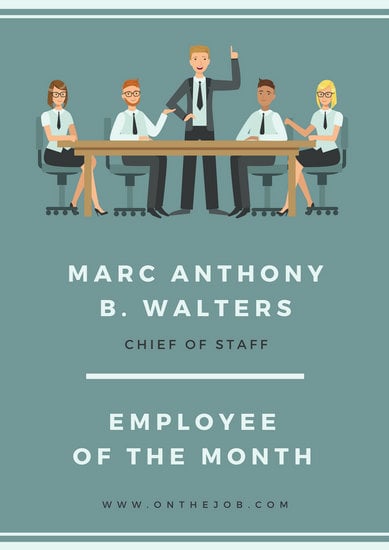 canva employee of the month conference table poster MAB xZI 1ME